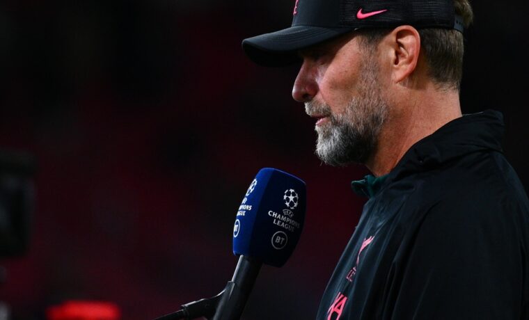 Jürgen Klopp durante un'intervista
