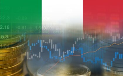 Grafico sull'andamento del Pil italiano