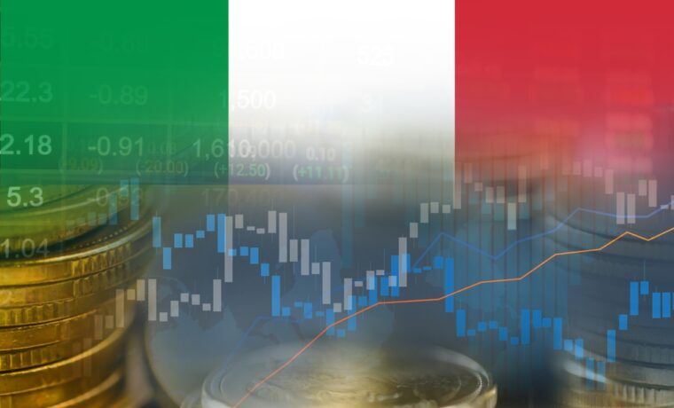 Grafico sull'andamento del Pil italiano