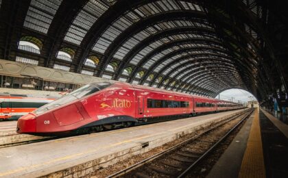 Treno Italo in partenza