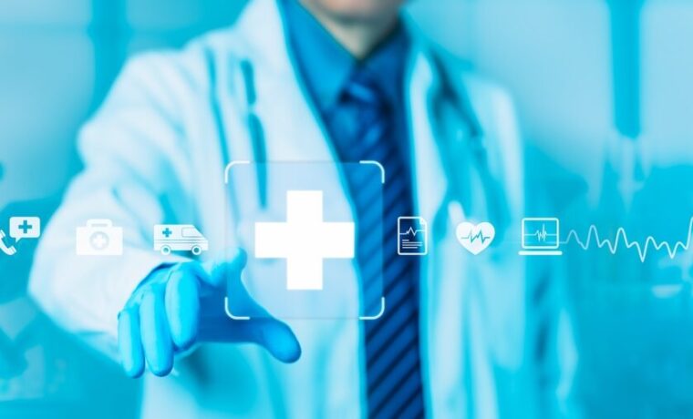 Rappresentazione grafica dell'intelligenza artificiale in sanità
