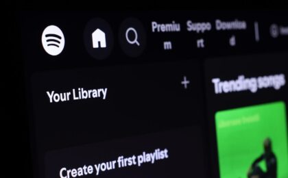 Grafica rappresentativa della crescita di Spotify