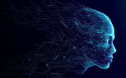Rappresentazione grafica dell'intelligenza artificiale e della fiducia digitale