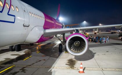 Aerei Wizz Air in volo